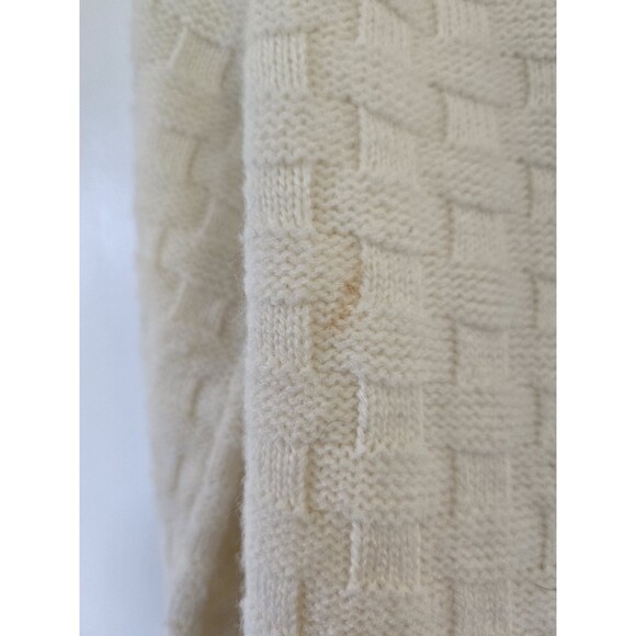 Vintage Sweater Bee Banff Sweater‎ Womens M Cable Knit Cape 70s Coastal Grandma - Picture 7 of 10